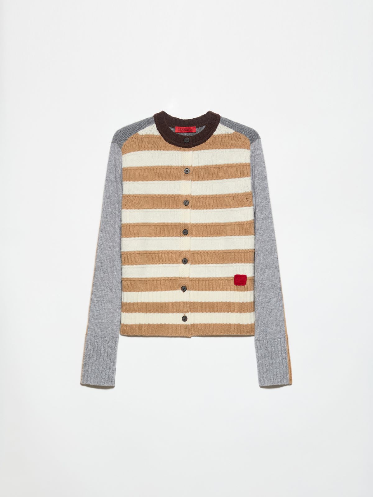 Pure wool patchwork cardigan - CAMEL - MAX&Co. - 6