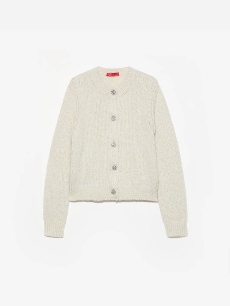Lamé cardigan with jewelled buttons - MAX&Co. - 6