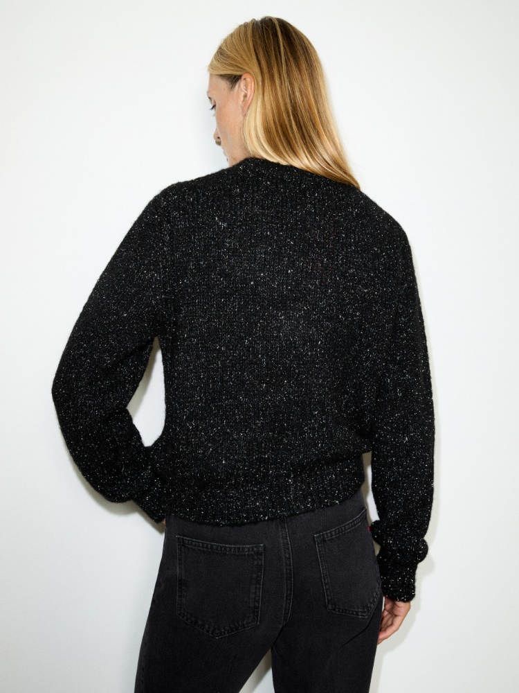Lamé cardigan with jewelled buttons - MAX&Co. - 2