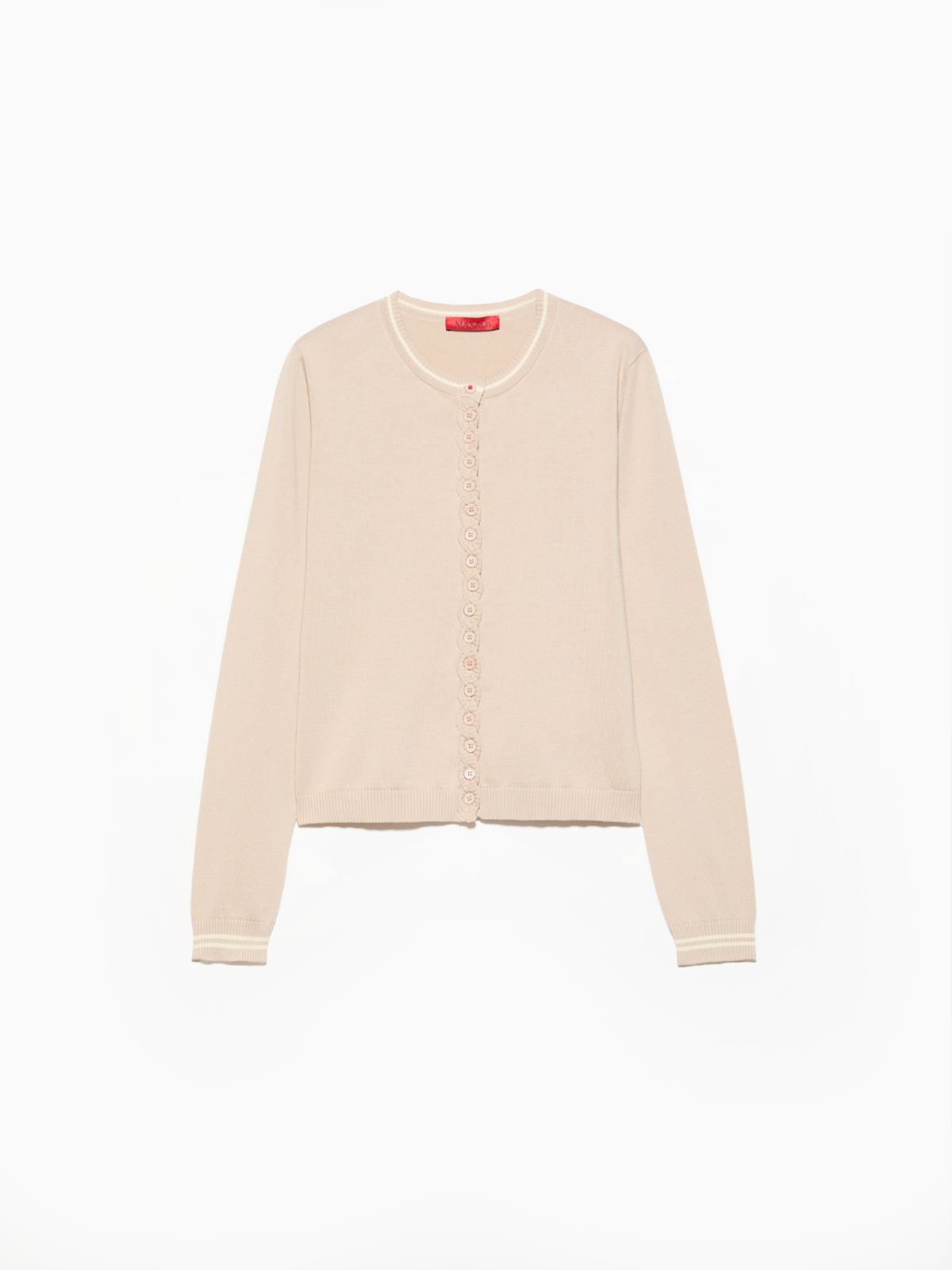 Cardigan à motif de torsades - BEIGE - MAX&Co. - 5