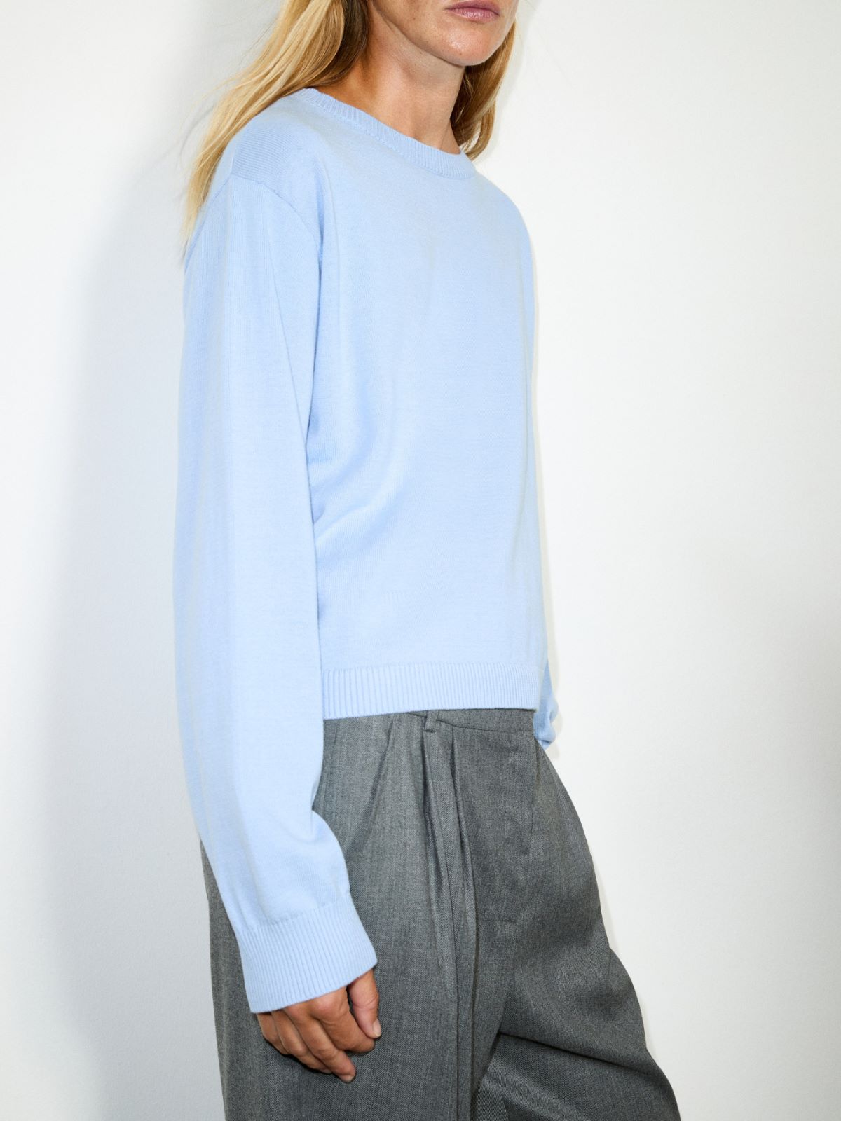Pull à détails tressés - AZURE - MAX&Co. - 4