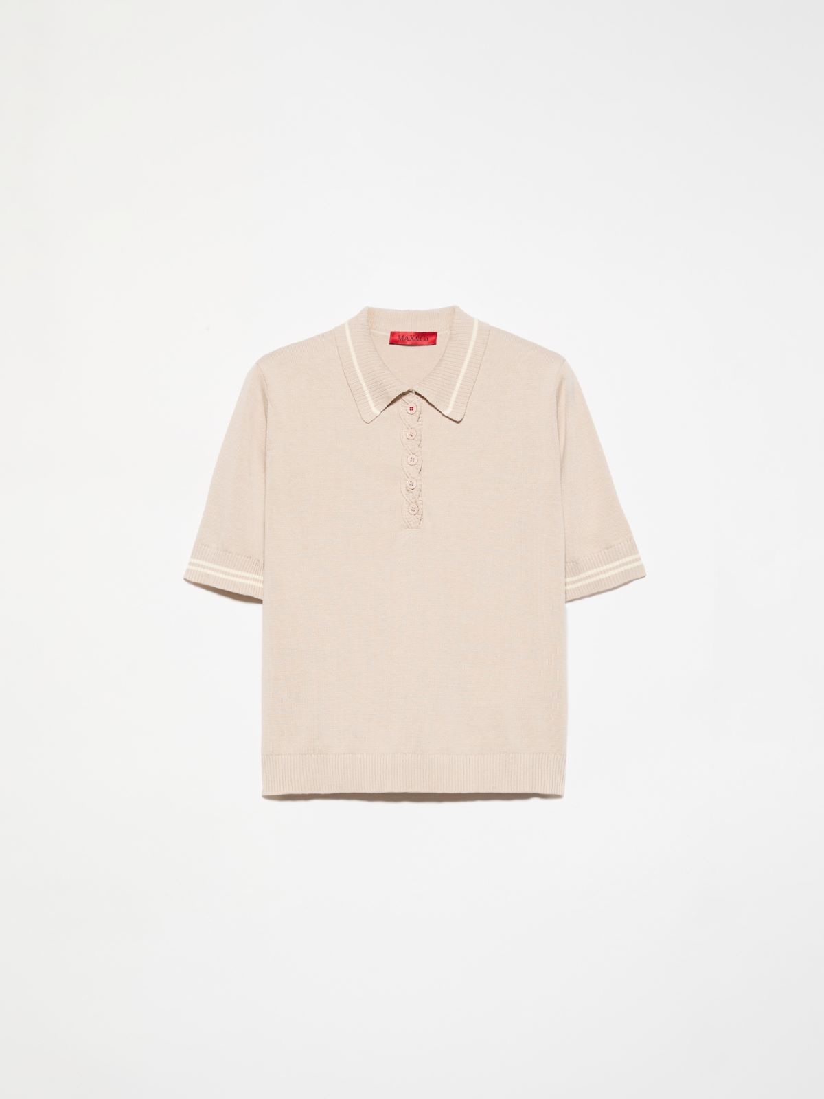 Polo con dettaglio a treccia - BEIGE - MAX&Co. - 5