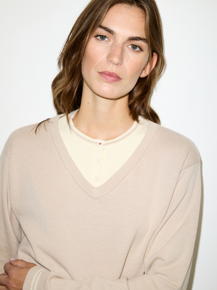 Pull trompe-l’œil en coton - MAX&Co. - 3