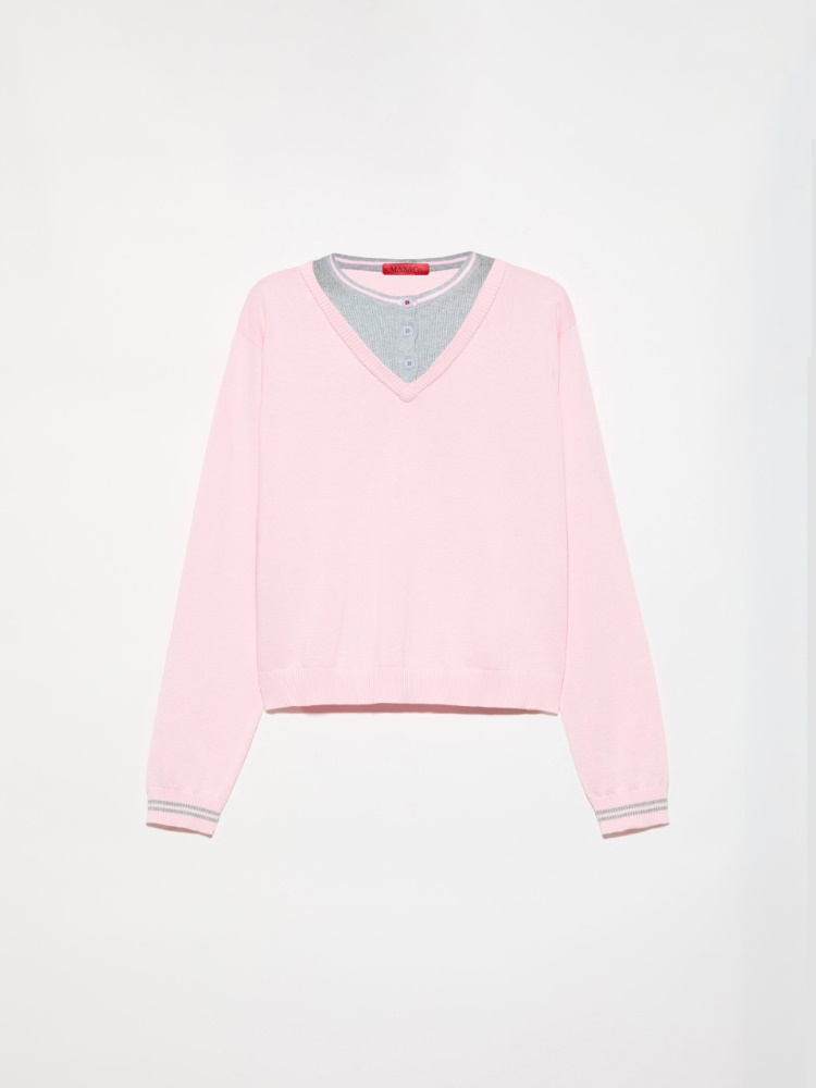Pull trompe-l’œil en coton - MAX&Co. - 5