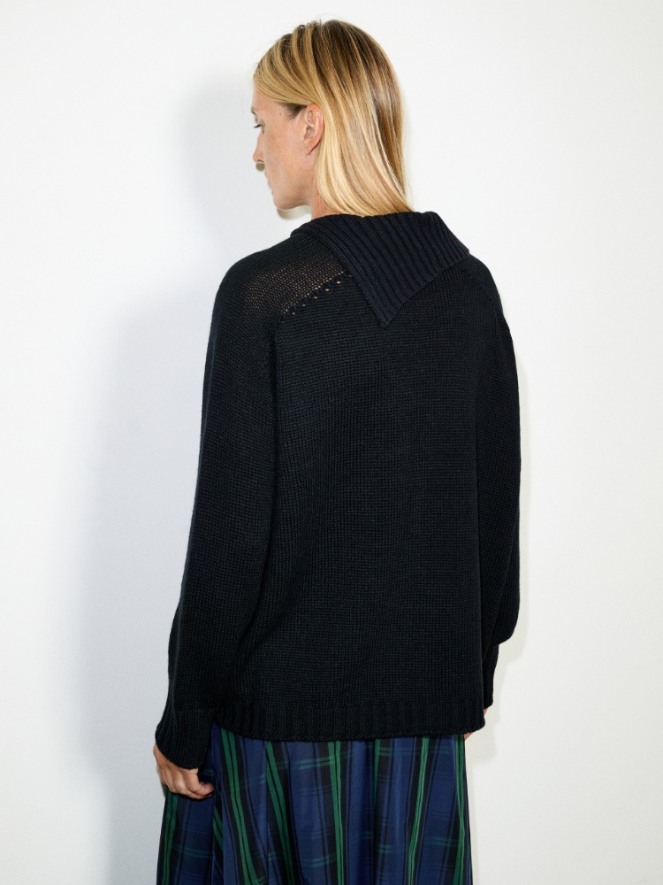 Bijou-button jumper - BLACK - MAX&Co. - 2