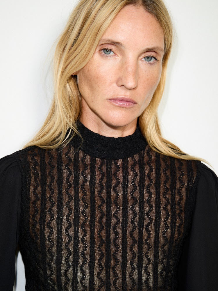 Lace and crêpe de Chine top - MAX&Co. - 3