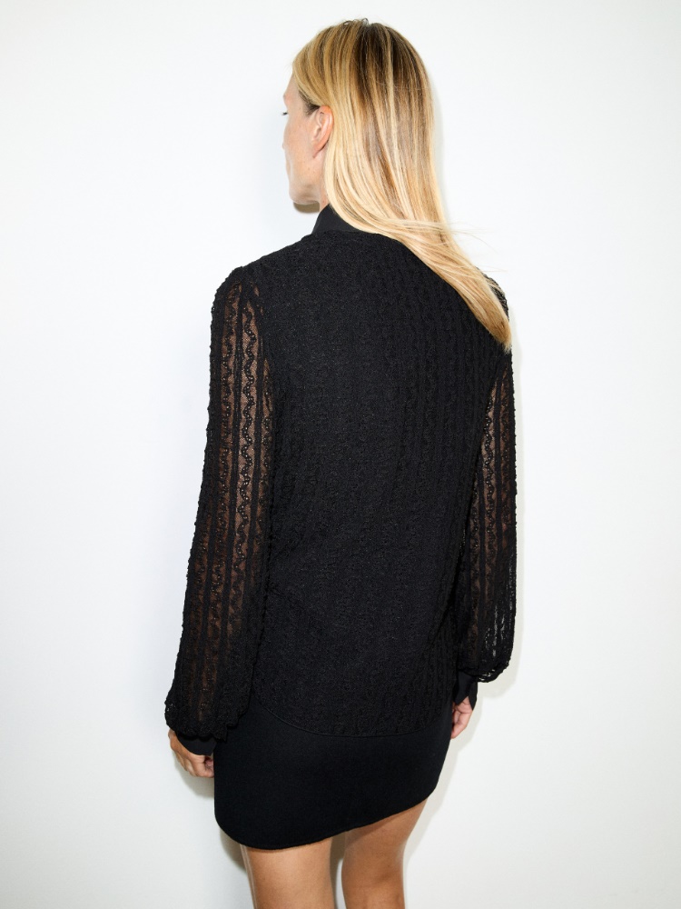 Lace and Crêpe de Chine Shirt - MAX&Co. - 2