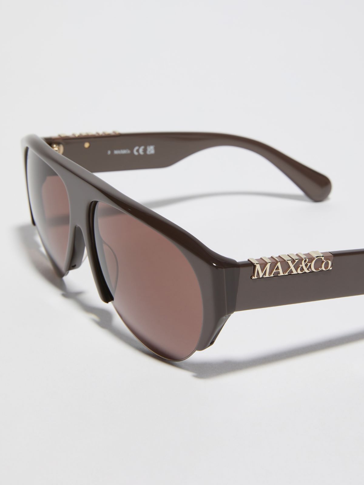 Pilotenbrille aus Acetat - DUNKELBRAUN - MAX&Co. - 3