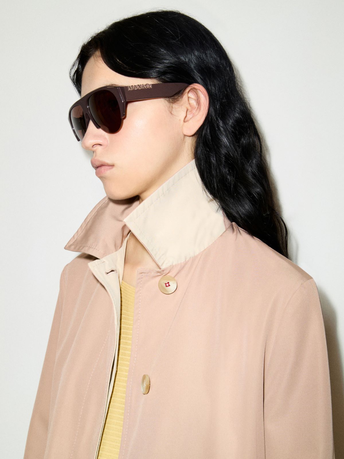 Pilotenbrille aus Acetat - DUNKELBRAUN - MAX&Co. - 4